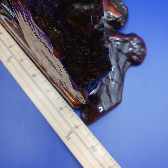 Quartz Unique Handcrafted Burl Wood Slab Rustic Table Clock With Intricate Desig - Picture 12 of 12